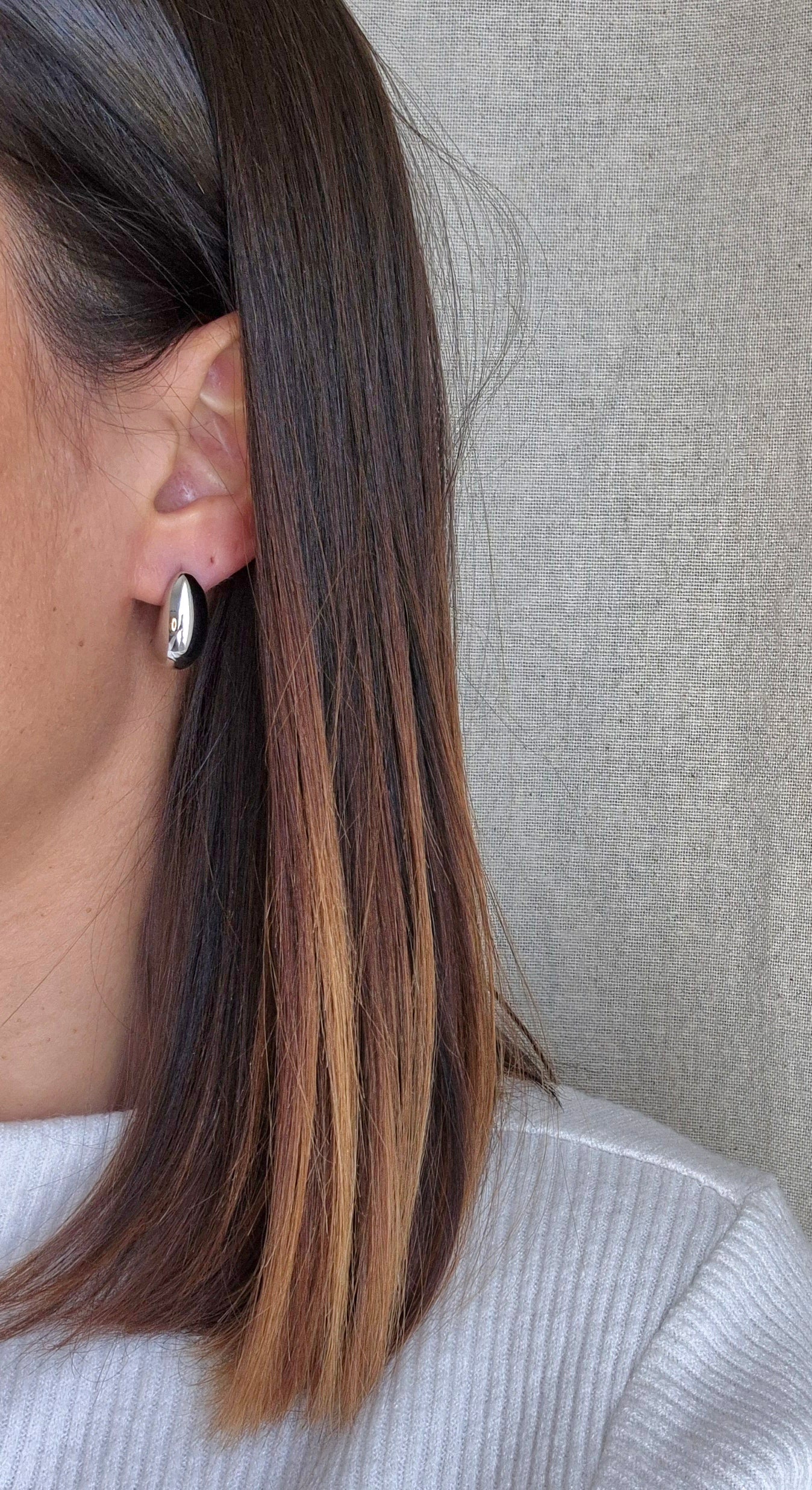 Boucles d’oreilles Bella argentées