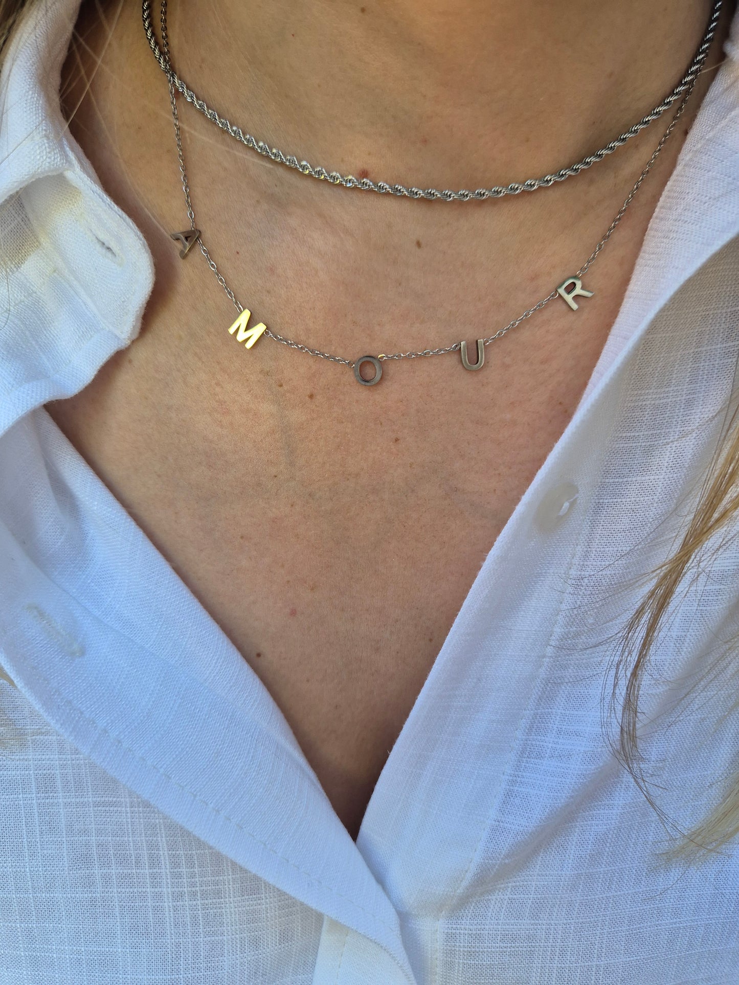Collier Valentina argenté