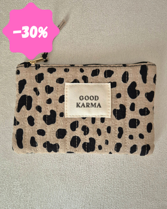 Trousse Good Karma beige