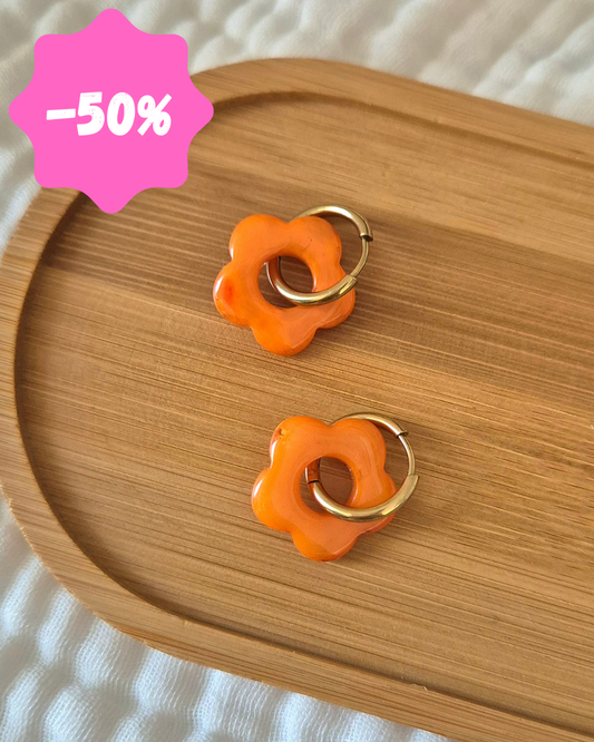 Boucles d’oreilles Lisa orange