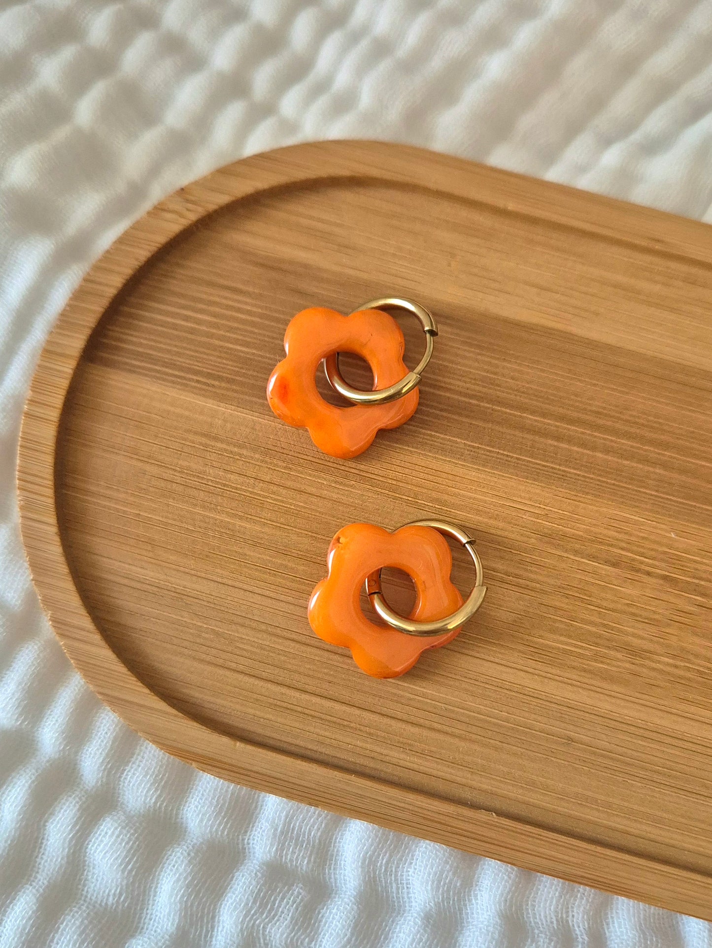 Boucles d’oreilles Lisa orange