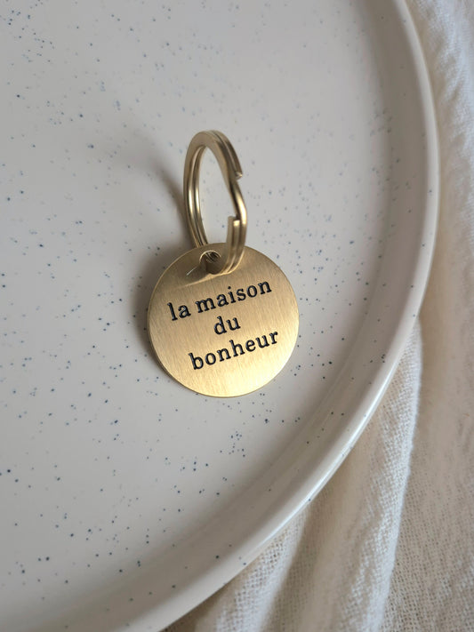 Porte-clés Maison du bonheur